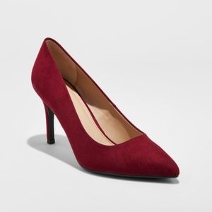 Burgundy Pointed Toe Heels - NWT